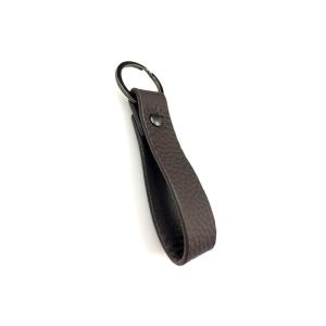 Debossed 10mm PU Genuine Leather Key Holder For Keys Customized