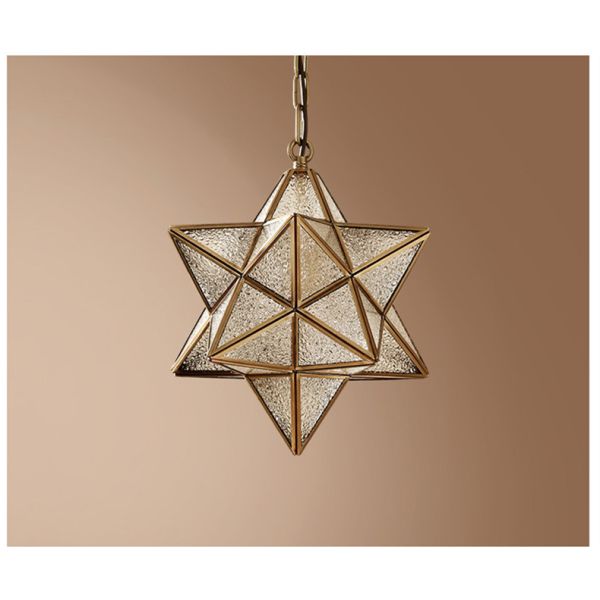 Nordic Led Pendant Lights Art Glass Start Geometric Pendant Lamp(WH-GP-170)