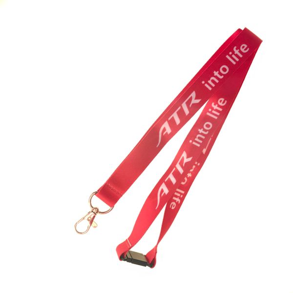 Quality Multi Purpose Red Promotional Printed Lanyards Reflective Edges Silk Screen Woven Labels​ wholesale