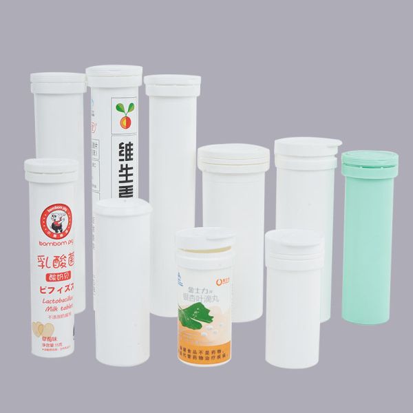 Quality Empty 50/60/80/90ml Vitamin C Effervescent Tablet Container PP Plastic Tube Packaging wholesale