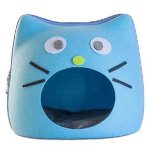Cat Shape Pet Den Bed Hand Wash Easy Assembly Removable Cover Customized Size