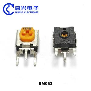 Cheap RM063 Vertical Plug-in Potentiometer 100R-1M for Audio Devices and Electronic Devices for sale