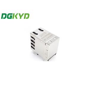 DGKYD21Q418DF5A2D2057 Metal Shielded Cat6a Rj45 Connector 2x1 Stacked