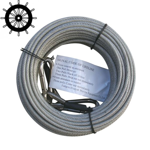 Quality 30m Length Fireproof Lifeline 4 . 2 - 5mm Diameter With A Snap Hook wholesale