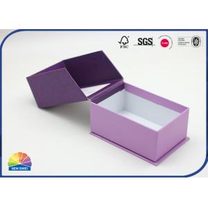 4C Print Hinged Lid Gift Box With Plastic Insert For Small Handmade Soaps