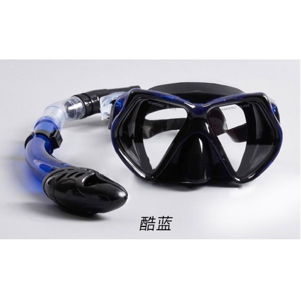 Diving equipment high quality silicone diving mask set of underwater ventilation pipe Diving mask snorkel set