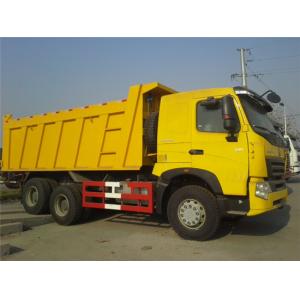 China Big Yellow Dump Truck , 6x4 Rigid Tipper Trucks Used In Mining ZZ3257N3847A on sale