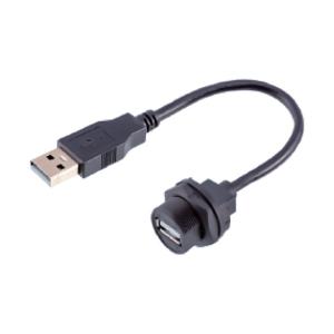 Screw PVC Circular Plastic Connectors IP67 1.0A Cable Mount Panel Mount