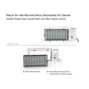 Double flanged Plasma Micro electrostatic cleaner for FCU Air disinfection and sterilization help to fight with covid-19