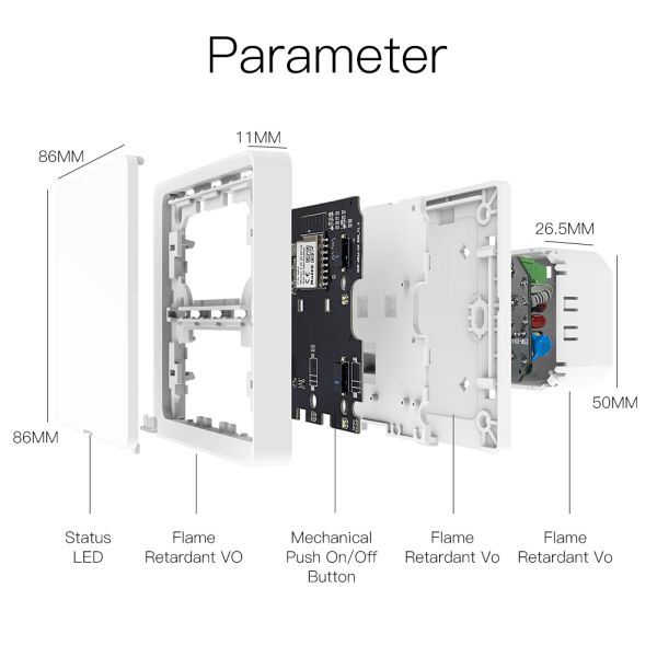 Cheap Smart Switch Work Without Internet Blue tooth Mesh Wireless Remote Control No Wifi Zigbee Required Light Switch Al