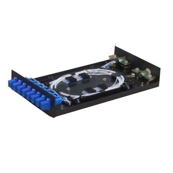Quality 8 Port Fiber Optic Cable Termination Box Wall Mounting Load With SC FC ST Connectors wholesale