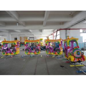 China Custom Fence Kiddie Train Rides Smooth Color Painting 2 KW Power on sale