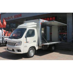 Box Truck Van Loading 2 Tons Foton Cargo Truck Wingspan Box 3 Meters Long One