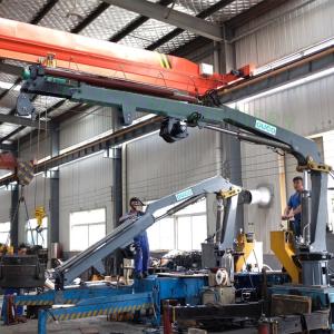 0.6T Telescopic Boom 8m Deck Pedestal Marine Cranes
