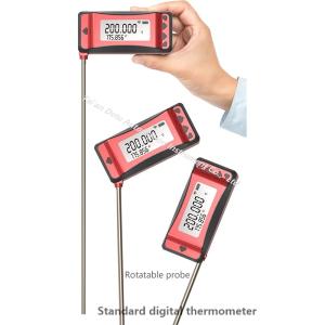 Lab and Industrial Digital Thermometer Measuring Range -60C-300C Dimension 106mm