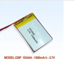 Cheap High capacity li-polymer batteries103444 1500mAh 3.7v for sale