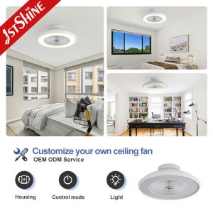 22" Blade Size CB Certificate Smart Remote WiFi Control Round Design LED Ceiling