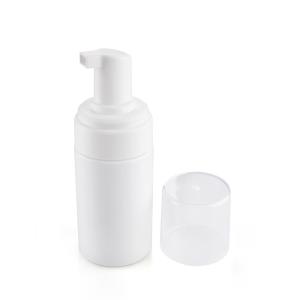 100ml White Solid Color Plastic Foam Bottle With White Foam Pump And PP Cap