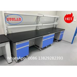 China Customizable Chemical Resistant Laminate Chemistry Lab Workbench Assembly Required Laboratory Work Benches on sale