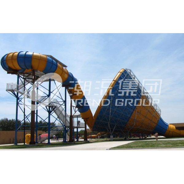 High Quality colorful Super Water Slide with Space Hole Long Slide for amusement