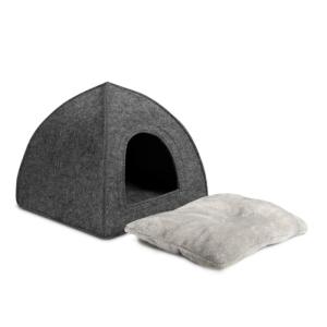 China 16 X 16 X 17 Inches Odm Felt Pet Bed For Kittens And Small Dogs on sale