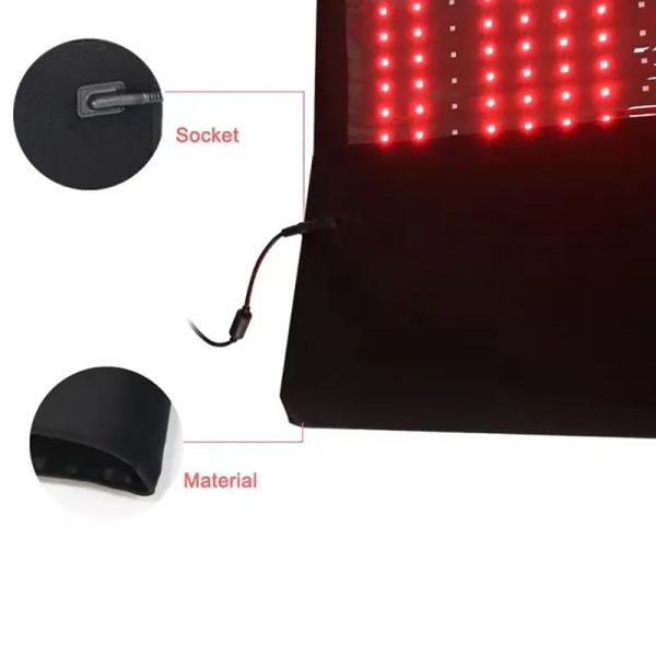660nm 850nm Large Red Light Therapy Mat Pulse NIR Light Belts