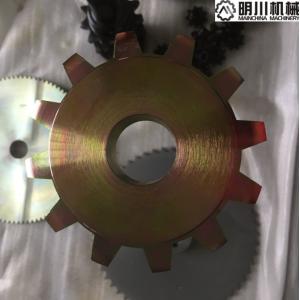 Cheap Non Standard 45C C Type Double Pitch Sprocket Yellow Zincing Surface Finish for sale