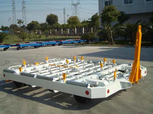 Quality Stable Container Pallet Dolly , Steel Pallet Dolly 3 Millimeter Checker Plate wholesale