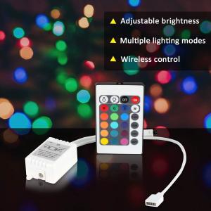 60 Leds/m RGB 5050 LED Strip With IR Controller Dimmable Customizable