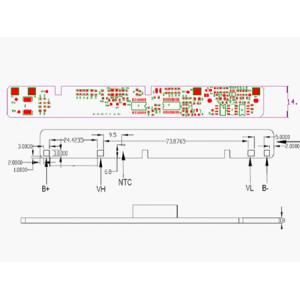 2S-3S PCM/PCB For 7.4V-11.1V Battery PCB With SMBus And Fuel Gas Gauge
