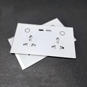 Custom Wall Mounted Socket Glass Cover Panel