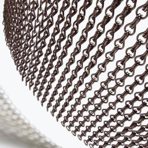 Stylish Rustproof Metal Chain Link Curtains Hanging Installation