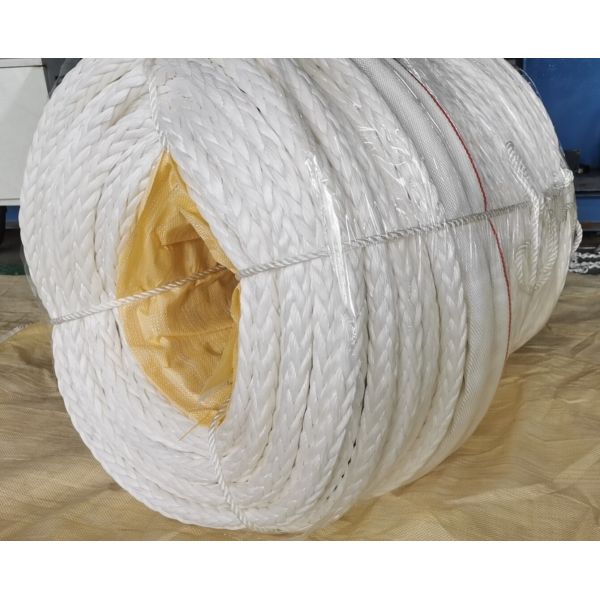 12 Strand UHMWPE Towing Rope 24mm-96mm High Strength Marine Winch Line