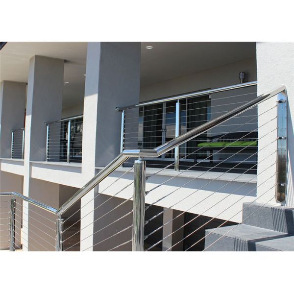 Outdoor / Indoor Stainless Steel Cable Railing System For Railing Handrail