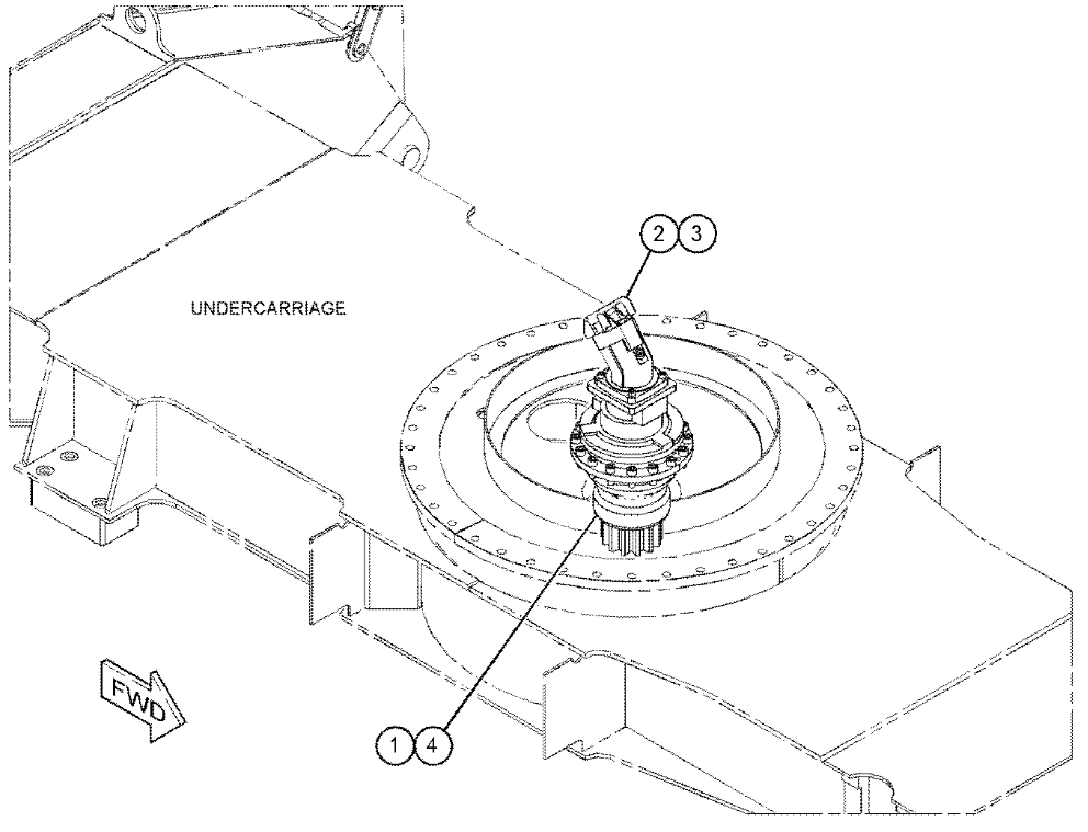 152-7372 1527372 Swing Drive Wheeled Excavator Engine Parts For MH3022 MH3024 C7.1