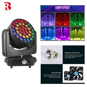 37*15W LED RGBW Infinite Mixture LCD LED Moving Head Light For Disco Church