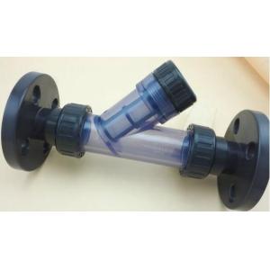 125 Psi Pvc Clear Y Water Meter Strainer 3 Dia , Socket Ends 20 Mesh Pvc Sreen