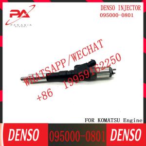 China 0950000801 Original Auto Parts Diesel Fuel Injector Engine Common Rail Injector 6156-11-3100 095000-0801 on sale