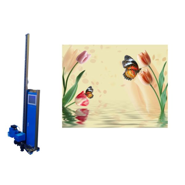 Quality Intelligent Foldable 2 Printheads 3d Vertical Wall Printer Automatic Cleaning wholesale