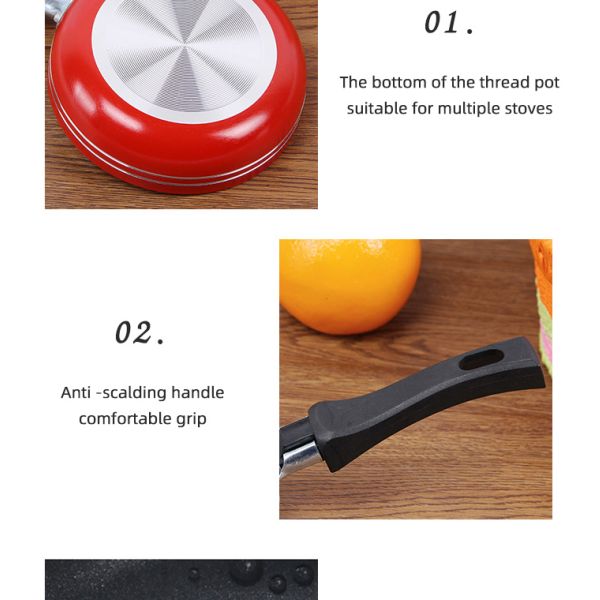 Good Quality Cookware Stainless Steel Cooking Pan Induction Cooker Mini Fry Pan Nonstick Frying Pans
