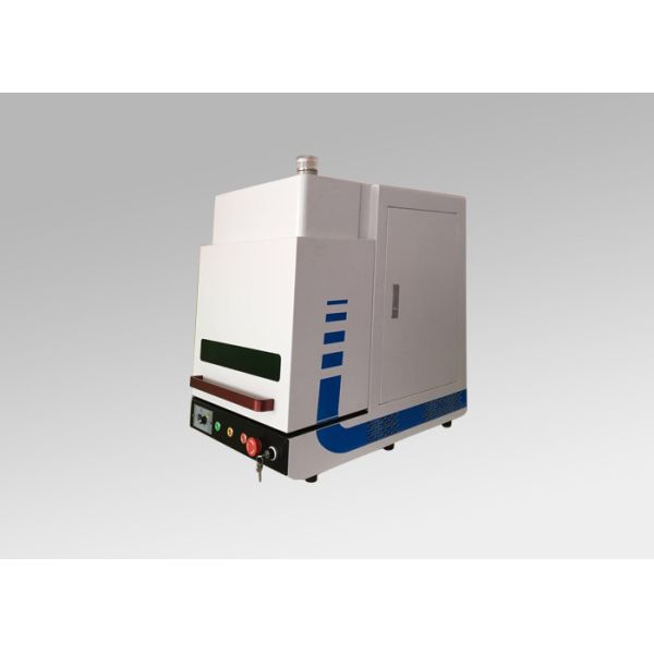 Quality Mini Table Type Metal Laser Fiber Marking Machine With Full Enclosed Cover wholesale