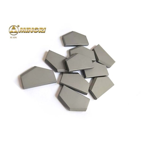 Hammer Drill Tungsten Carbide Cutting Tips , Cemented Carbide Tips Sliver Gray