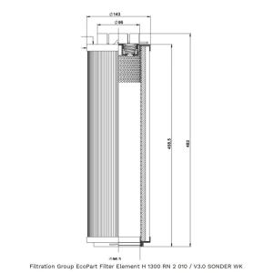 Cheap H 1300 RN 2 010/SONDER WK Spare Part Hydraulic Filter 1μ ~ 100μ for sale
