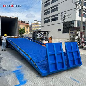 Portable Heavy Duty Loading Ramp 10m Steel Design For 10t Cargo