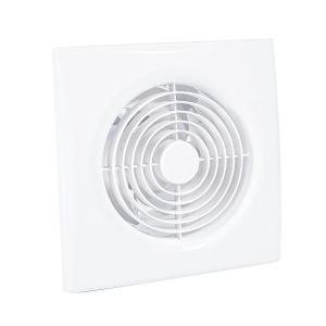 6 Inch Plastic Low Noise Kitchen Bathroom Ventilation Wall Fan with LED Light