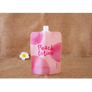 Cheap Custom Printed ziplockk Clear Drink Reusable Doypack With 15mm Spout for sale