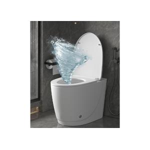 Modern Advanced Foot Sensor Intelligent Water Closet White Ceramic Bathroom