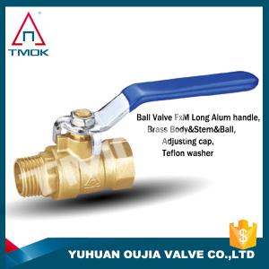 TMOK 100mm 4 Inch Dn20 Threaded Brass Ball Valve For Water Flange Type