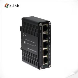 China Industrial PoE Extender 1 to 4 Port 802.3at 200m Range Gigabit DIN Rail  on sale