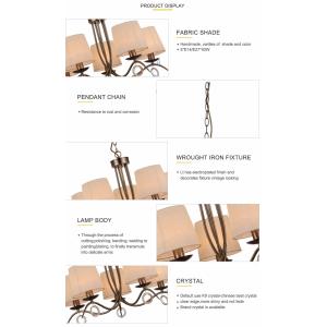 Modern metal chandeliers uk style with lampshahde Kitchen Dining room lighting